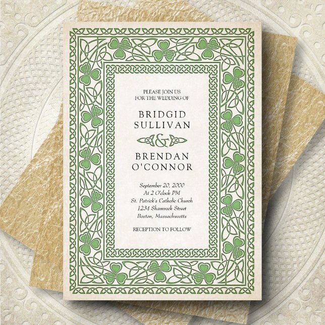 Irish St. Patrick's Wedding Invitation (Creator Uploaded)