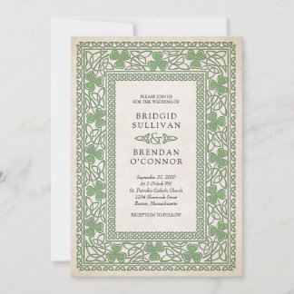 Irish St. Patrick's Wedding Invitation