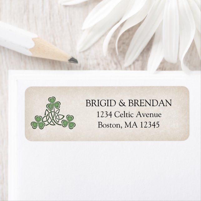Irish St. Patrick's Wedding Label (Insitu)
