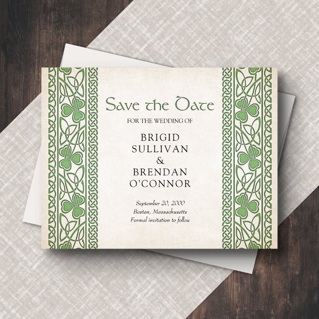 Irish St. Patrick's Wedding Save The Date (Creator Uploaded)