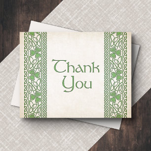 Irish St. Patrick's Wedding Thank You Card