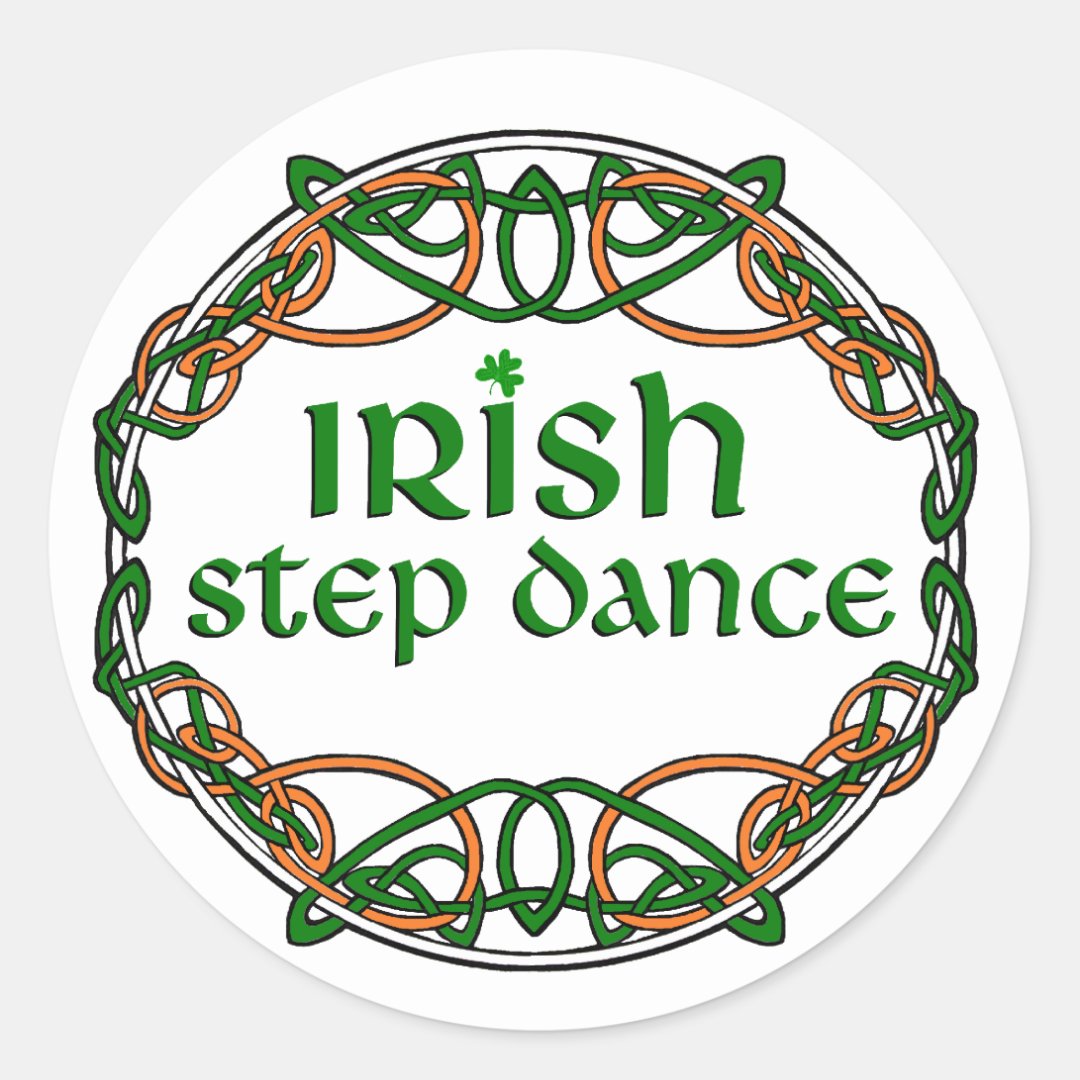 Irish Step Dance Classic Round Sticker | Zazzle