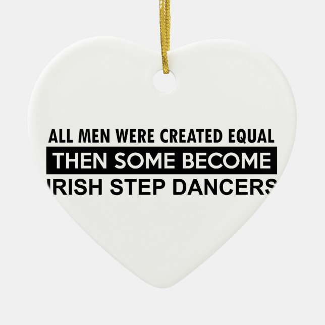 Irish Step dance designs Ceramic Ornament (Front)