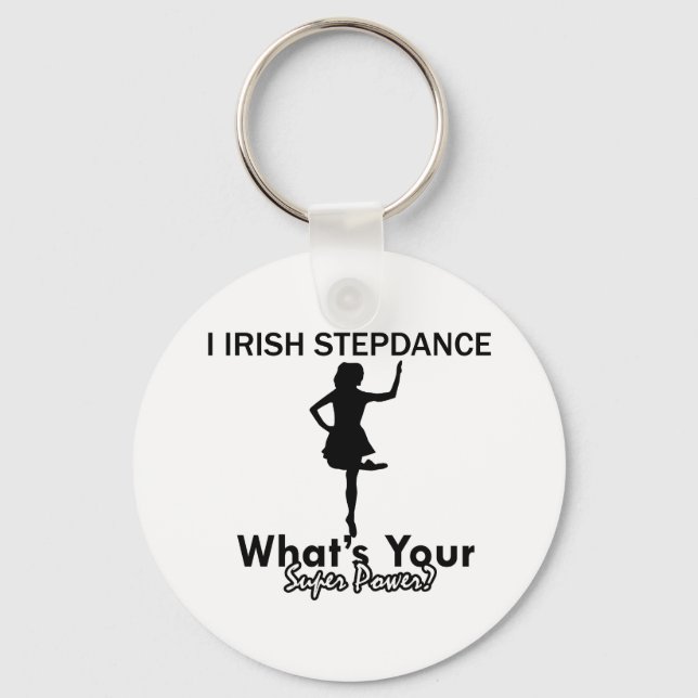 irish Step dance designs Keychain (Front)
