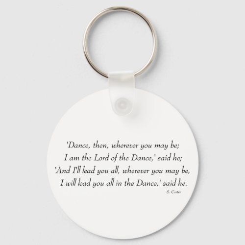 Irish Step Dance _ Lord of the Dance Chorus Keychain