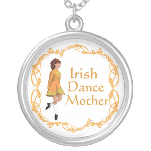 Irish Step Dance Mother - Gold Silver Plated Necklace