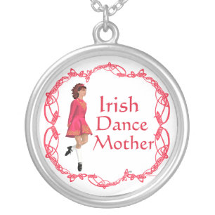 Irish Step Dance Mother Necklace - Red