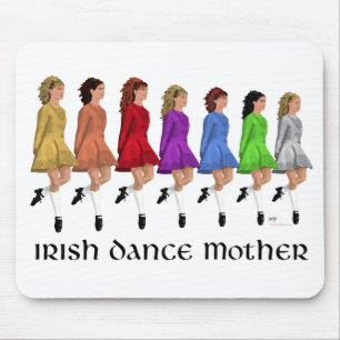 Irish Step Dance Mother - Rainbow Line Mouse Pad
