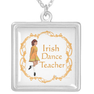Irish Step Dance Teacher - Gold Silver Plated Necklace