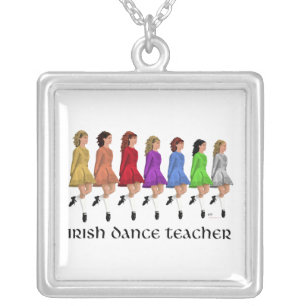 Irish Step Dance Teacher Necklace - Rainbow