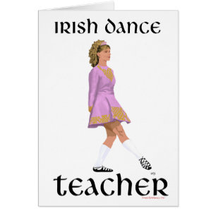 Irish Step Dance Teacher - Pink Soft Shoe Cards