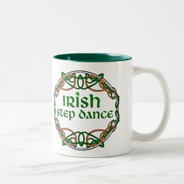 Irish Step Dance Two-Tone Coffee Mug (Right)