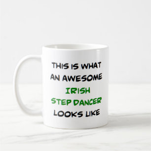 irish step dancer, awesome coffee mug