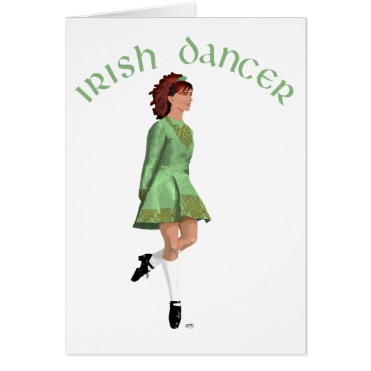 Irish Step Dancer - Green Cards (Front)