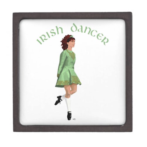 Irish Step Dancer _ Green Gift Box