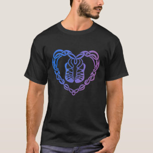 Irish Step Dancing Celtic Knot Heart T Shirt Gift