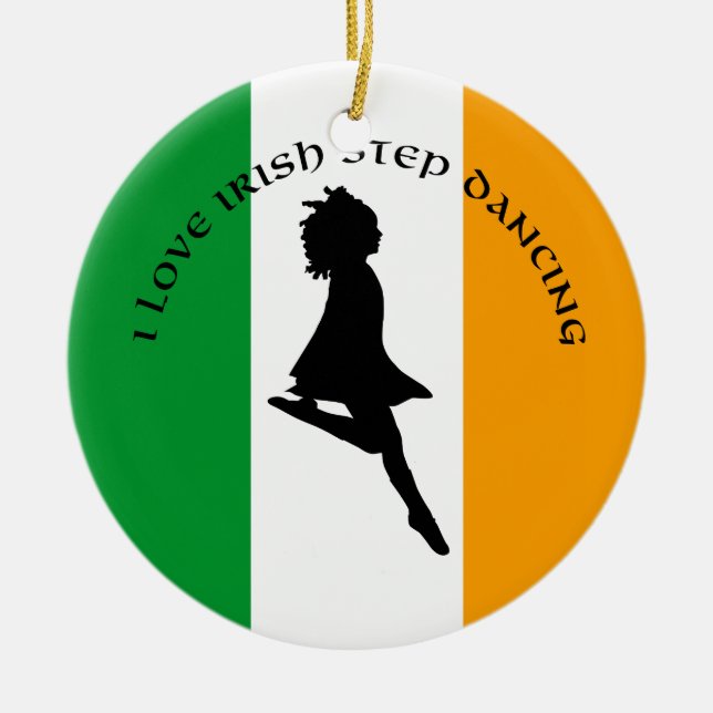 Irish Step Dancing Ornament (Front)