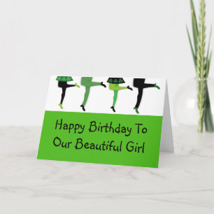 Irish Stepdancers' Legs Card