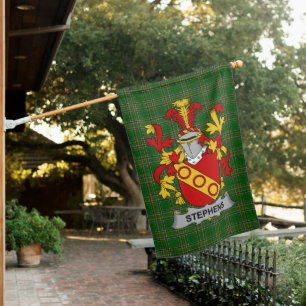  Irish Stephens Coat of Arms Family Crest Ireland House Flag