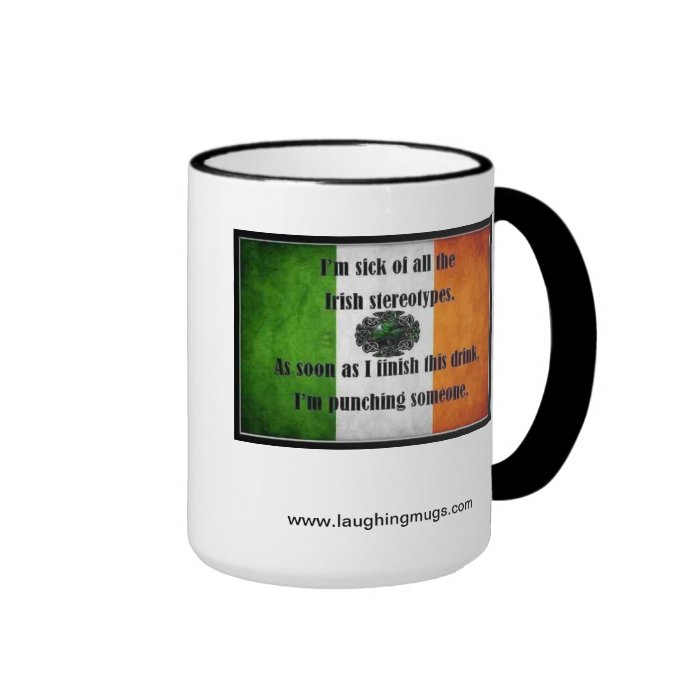 Irish stereotype mug