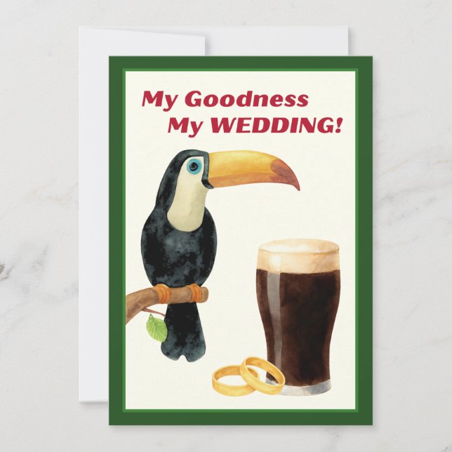 Irish Stout Bridal Shower Invitation (Front)