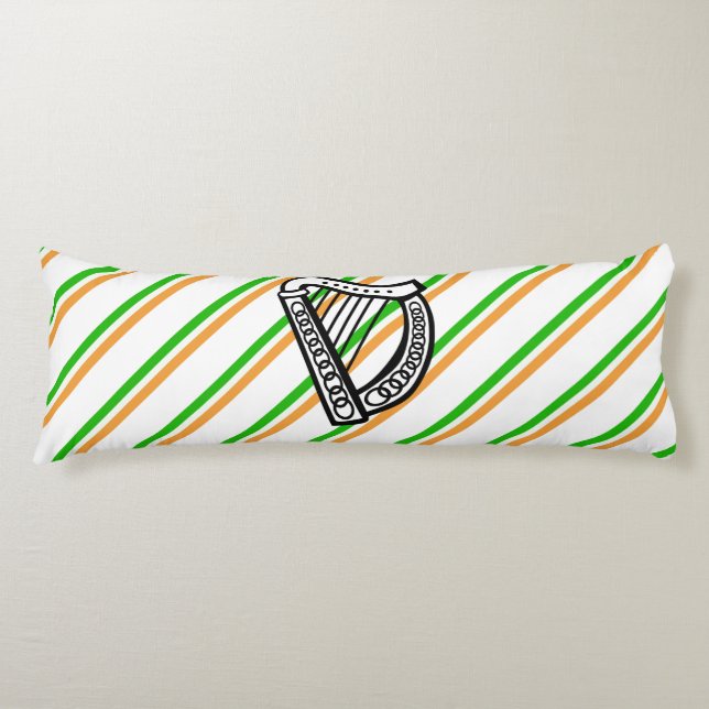 Irish stripes flag body pillow (Front)