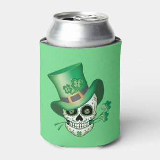 Irish Sugar Skull Can Cooler