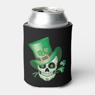 Irish Sugar Skull Can Cooler