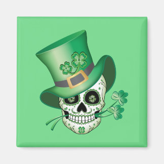 Irish Sugar Skull Magnet