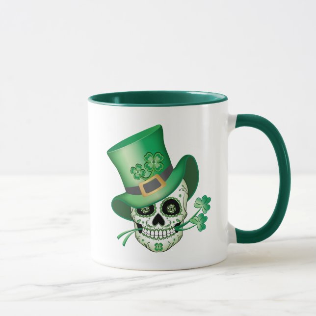 Irish Sugar Skull Mug (Right)