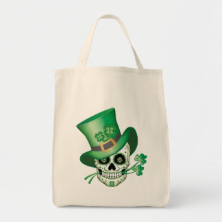Irish Sugar Skull Tote Bag