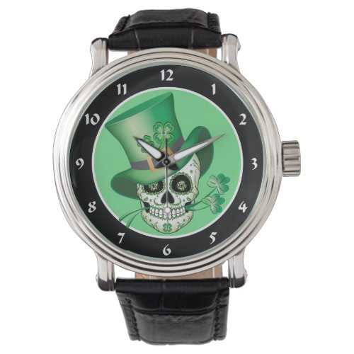 Irish Sugar Skull Watch