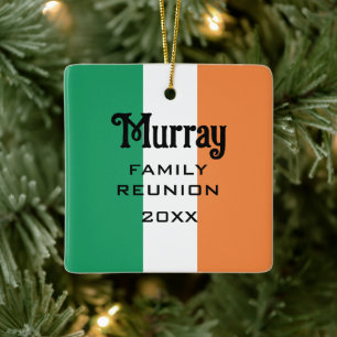 Irish Surname Name Custom  Ceramic Ornament
