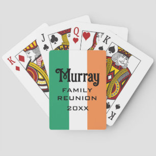 Irish Surname Name Custom Poker Cards