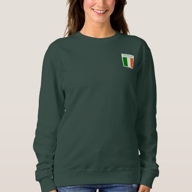 Irish Sweatshirt Dublin Shamrock (Front)
