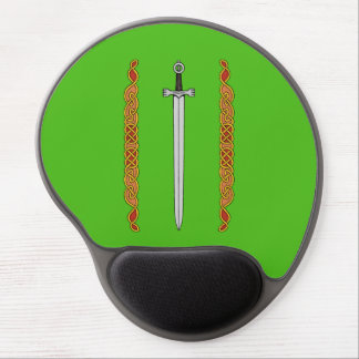Irish Sword and Knotwork Gel Mouse Pad