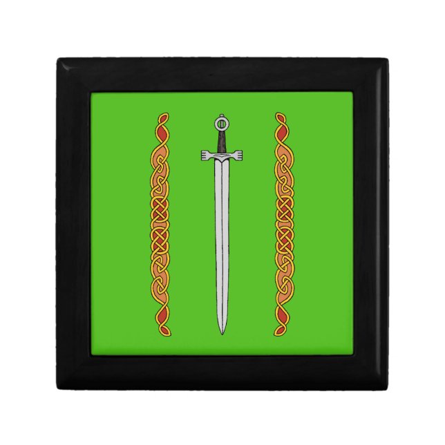 Irish Sword and Knotwork Gift Box (Front)