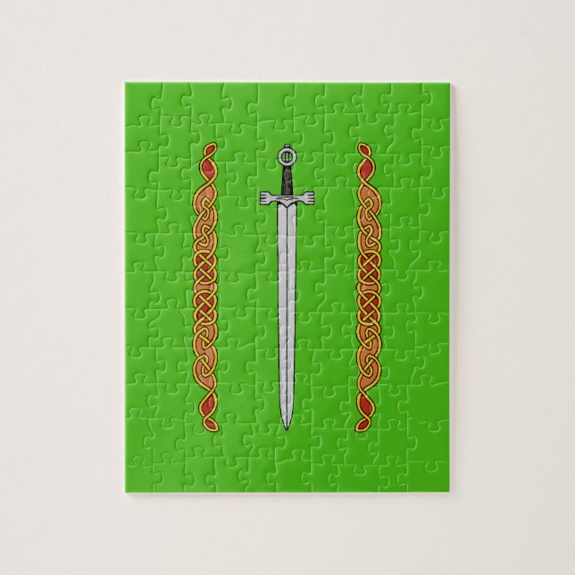 Irish Sword and Knotwork Jigsaw Puzzle (Vertical)