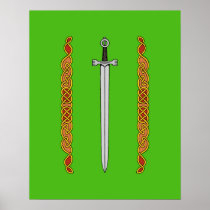 Irish Sword and Knotwork