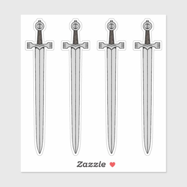 Irish Sword Sticker (Sheet)
