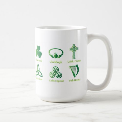 Irish symbols coffee mug Irish Heritage Celtic Coffee Mug