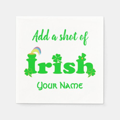 Irish Symbols St Patricks Day Napkins