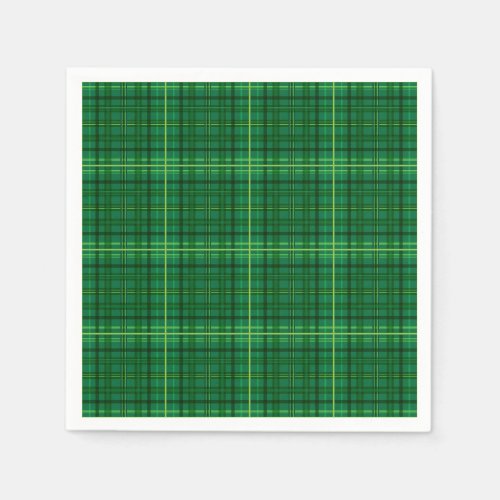 Irish Tartan Paper Party Napkins