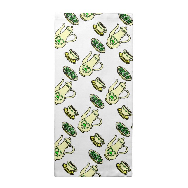 Irish Tea St. Patrick's Day Napkins (Half Fold)