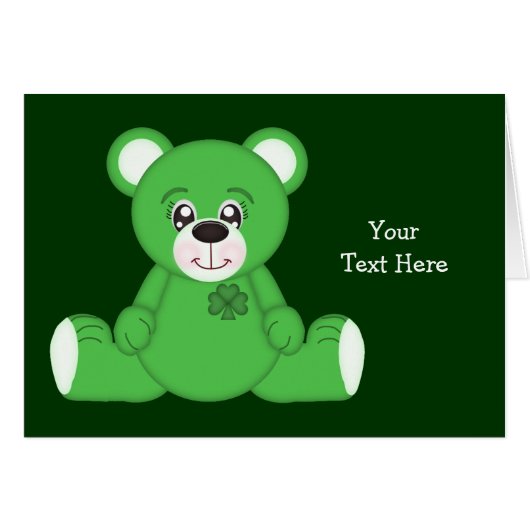 Irish Teddy Bear Cards (Front Horizontal)