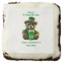 Irish Teddy Bear St. Patrick's Day Brownie