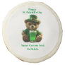 Irish Teddy Bear St. Patrick's Day Sugar Cookie
