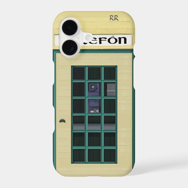 Irish Telephone Box Iphone Case (Back)
