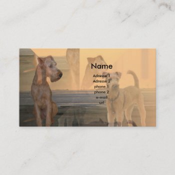 Irish Terrier Business Card by mein_irish_terrier at Zazzle