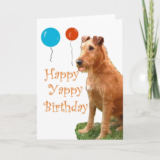IRISH TERRIER CARD (Front)